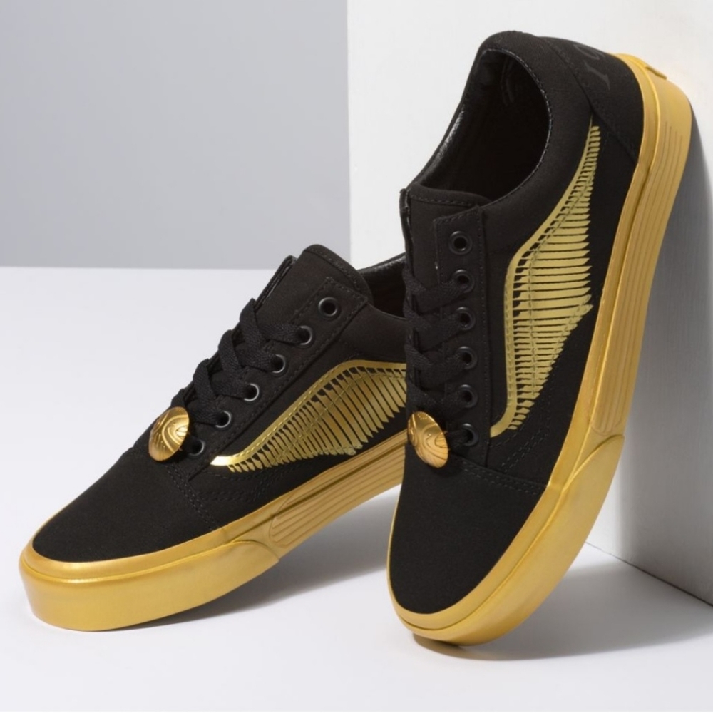 Vans Old Skool X Harry Potter Golden Snitch Sneaker Unisex Mens Size 8